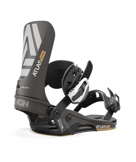 Snowboard Bindings Union Atlas Pro Metalic Black - 2024/25