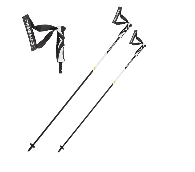Skistöcke Gabel Carbon Cross Black/White CC Matt - 2025/26