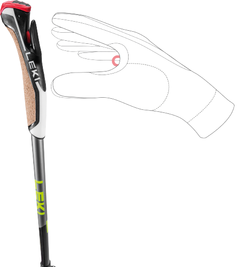 Poles Nordic Walking LEKI Traveller Alu