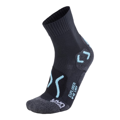 Outdoor Socks UYN Trekking Explorer Outdoor Explorer Woman Black/Water Green