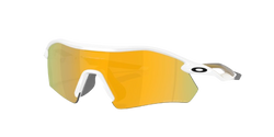 Sunglasses Oakley Radar Plate Polished White/Gold Frame/Prizm 24K Polarized Lenses