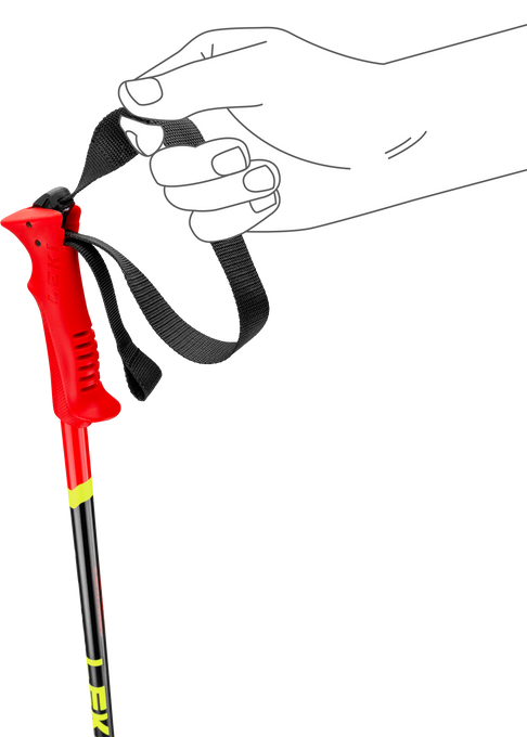 Skistöcke LEKI Racing Kids Red - 2025/26