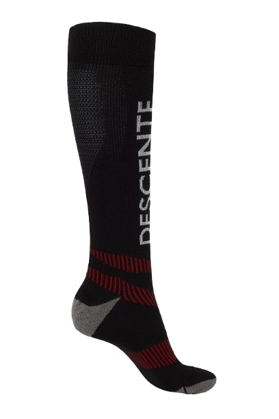 Ski socks Descente Arch Spiral Sox Black - 2025/26