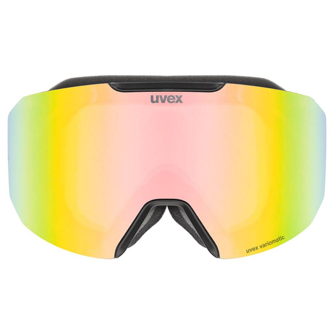 Goggles Uvex Evidnt ATTRACT V Black Matt/Mirror Rainbow + spare lens - 2025/26