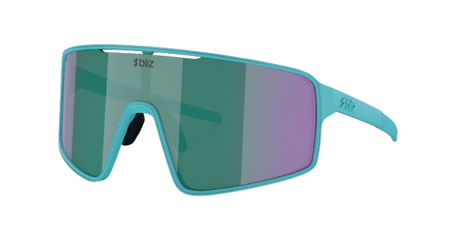 Sunglasses BLIZ P001 Frame Matte Turquoise with Blue Green Lenses