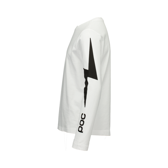 T-shirt POC L/S Tee Jr Blixten White - 2025/26