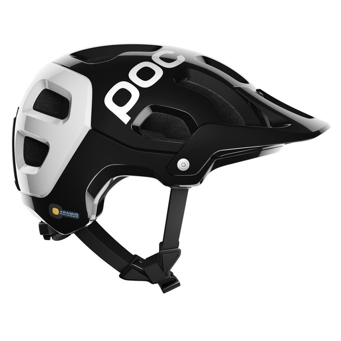 Fahrradhelm POC TECTAL RACE SPIN URANIUM BLACK/HYDROGEN WHITE - 2021
