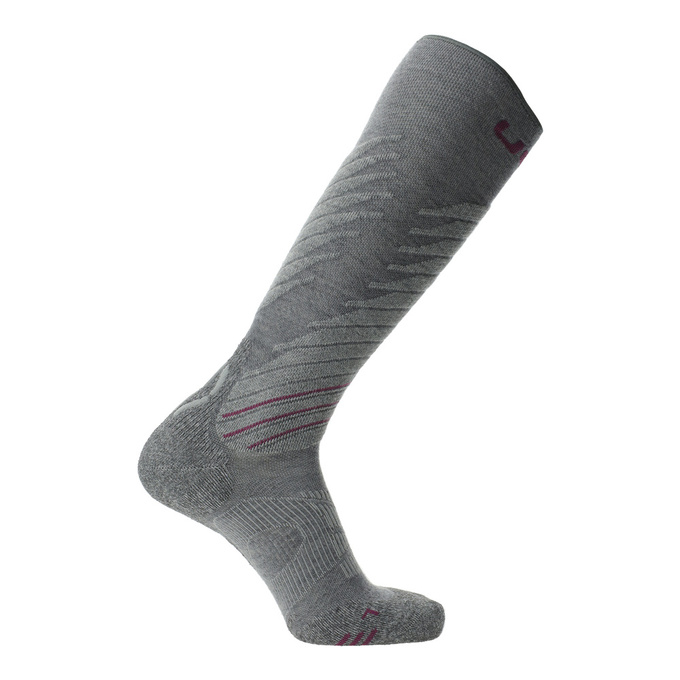 Ski socks UYN Woman Ski One Comfort Fit Grey/Purple - 2025/26