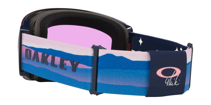 Goggles Oakley Flight Deck Pro L Mikaela Shiffrin Sig/Prizm Snow Iced Iridium + Additional lens Prizm Snow Sapphire Iridium - 2025/26