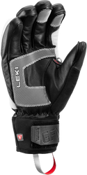 Gloves LEKI Griffin Prime 3D White/Grey - 2025/26