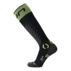 Ski socks UYN Man Ski One Merino Socks Black/Lime - 2025/26