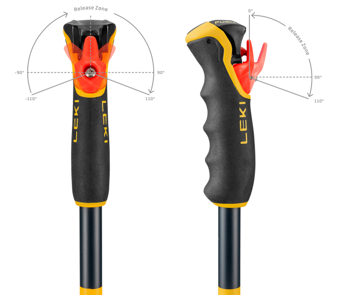 Poles LEKI Spitfire Vario 3D Orange - 2025/26