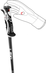 Poles LEKI Bold Lite S Black/Green - 2024/25