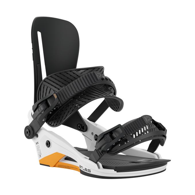 Snowboard Bindings Union Atlas White/Orange 2025/26