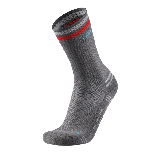 Outdoor Socken UYN Unisex All Round Socks Grey/Red