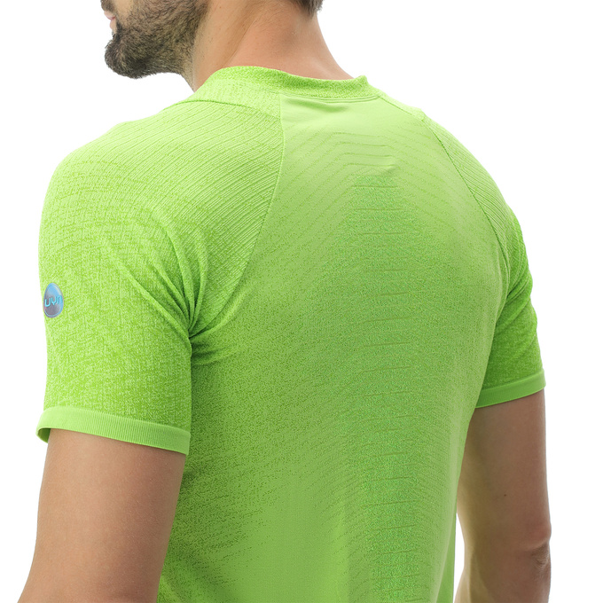 Laufshirt UYN Man Running Exceleration OW Shirt SH_SL Lime/Sulphur Spring