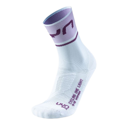 Outdoor Socken UYN Woman Cycling One Light Socks White/Lilac