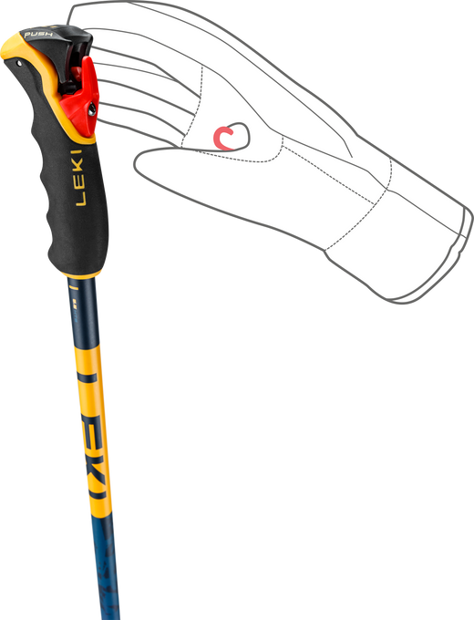 Poles LEKI Spitfire 3D Orange - 2025/26