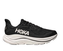 Man Schuhe Hoka Clifton 10 Wide Black/White