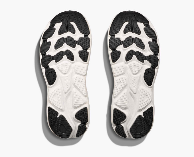 Men shoes Hoka Clifton 10 Wide Black/White