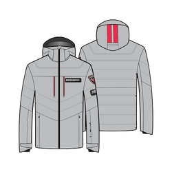 Ski jacket Rossignol Hero Blackside Puffy JKT Soft Gray - 2024/25