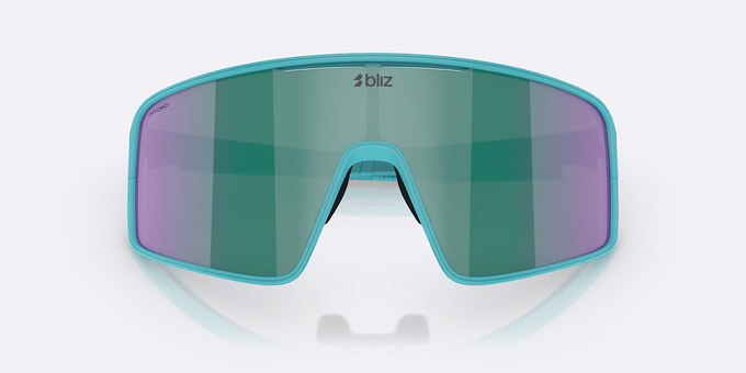 Sunglasses BLIZ P001 Frame Matte Turquoise with Blue Green Lenses